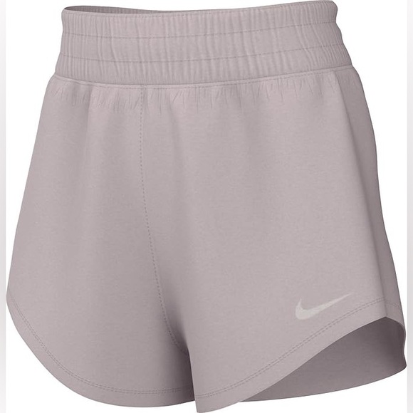 Nike One Dri-FIT Ultra High-Waisted 3" Brief-Lined Shorts Platinum Violet 1X - Picture 1 of 15
